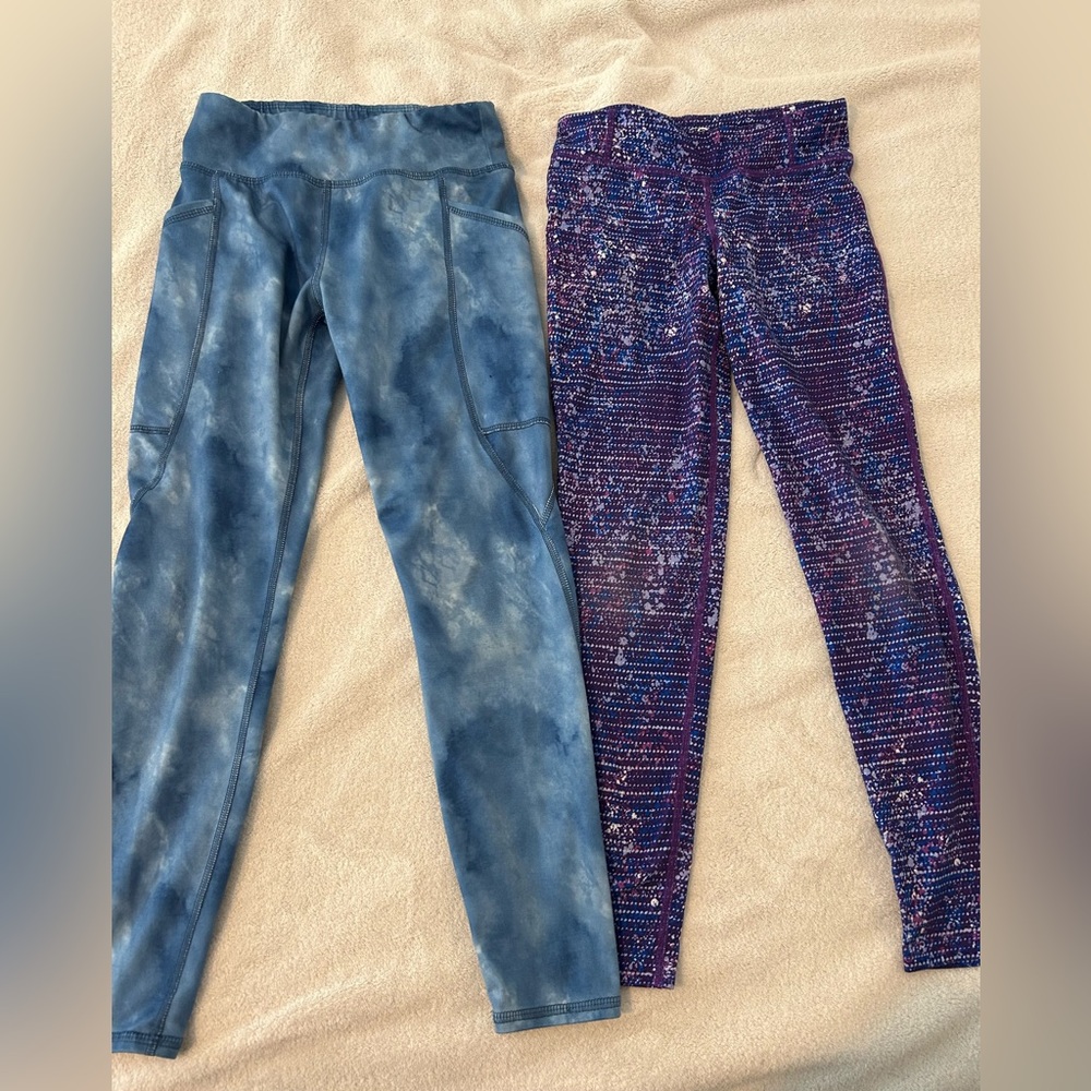 Girls Champion Athletic Leggings Lot Size M 7-8 DuoDry Activewear